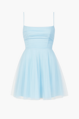 Andreina Tulle Flare Mini Dress