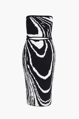 Andrea Abstract Print Midi Dress