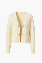 John + Jenn® Emile Gold Buckle Cardigan