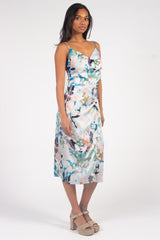 Emily Floral Print Midi Slip Dress