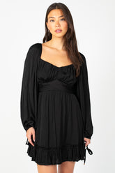 Harlow Tie Back Satin Mini Dress