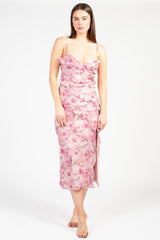 Maribelle Floral Ruffle Midi Dress