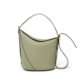 Handmade Leather Shoulder Bucket Bag