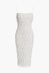 Samiah Ruffle Ribbon Midi Dress