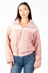Fluffy Clouds Teddy Puffer Jacket