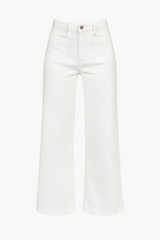 Just Black Denim Patch Pocket Wide Leg