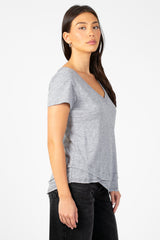 Ava V-Neck Mock Layer T-Shirt