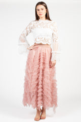 Addison Lace Bell Sleeve Blouse