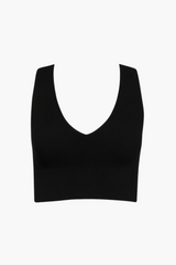 Nikibiki Ribbed Deep V Tank Top
