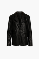 Hailey Vegan Leather Blazer