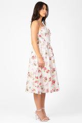 Amelina Floral Midi Dress