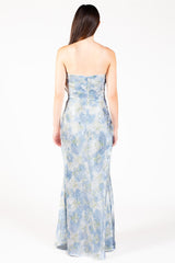 Novalie Floral Satin Maxi Dress