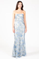 Novalie Floral Satin Maxi Dress