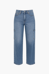 Just Black Denim Cargo Straight Leg Jeans