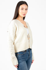 John + Jenn® Emile Gold Buckle Cardigan