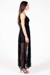 Evelina Lace Corset Maxi Dress
