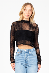 Seren Lace Mesh Blouse