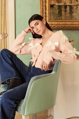 Helena Bow Knit Cardigan