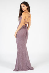 Sasha Glitter Maxi Dress