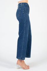 Just Black Patch Pocket Wide Leg Jeans