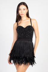 Born This Way Embellished Bustier Crop Top