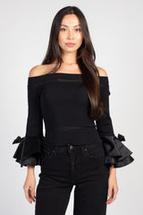 Presley Off The Shoulder Knit Top