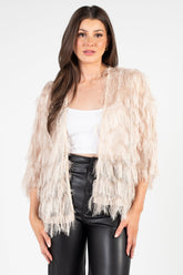 Haus Shaggy Open Jacket