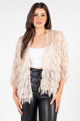 Haus Shaggy Open Jacket