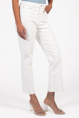 Just USA Hem Detail Straight Jeans