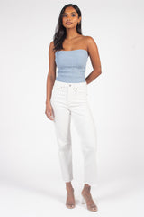 Just USA Hem Detail Straight Jeans