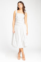 Clarabelle Bubble Hem Midi Dress