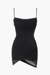 Blakely Tulip Bottom Mesh Mini Dress