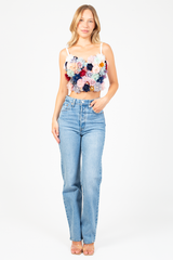Milan Floral Applique Bustier