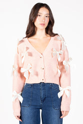 Helena Bow Knit Cardigan