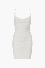 Romee Mesh Beaded Mini Dress