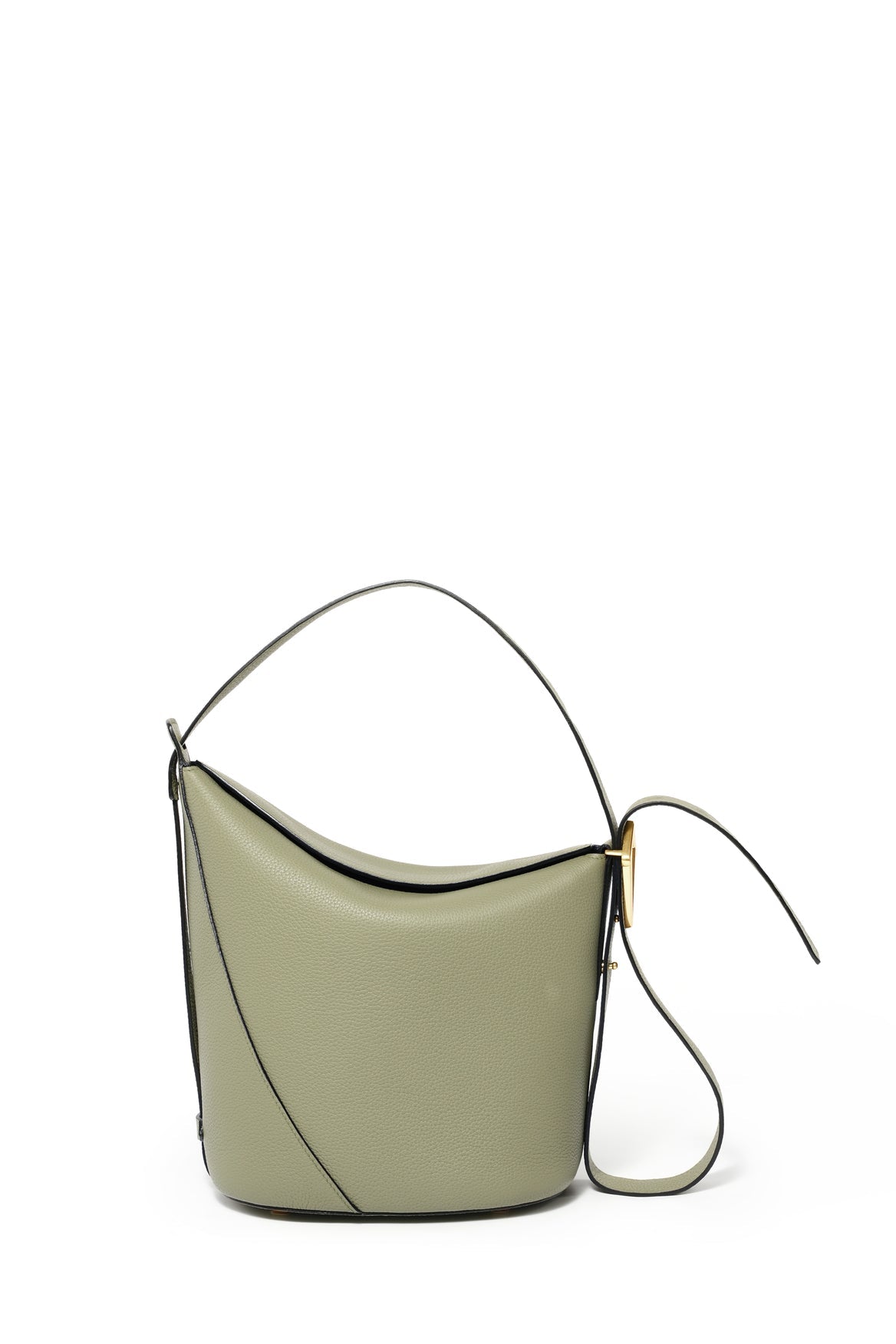 Handmade Leather Shoulder Bucket Bag