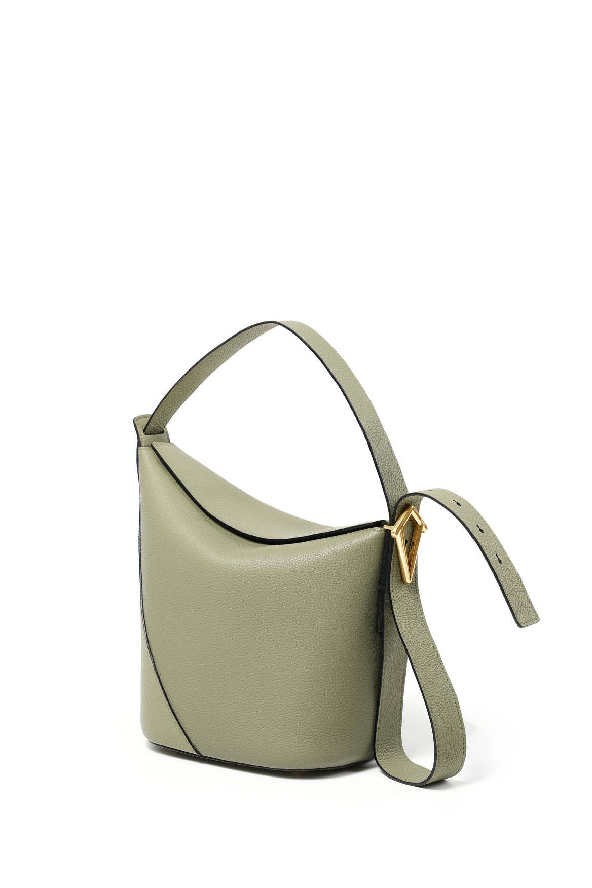 Handmade Leather Shoulder Bucket Bag