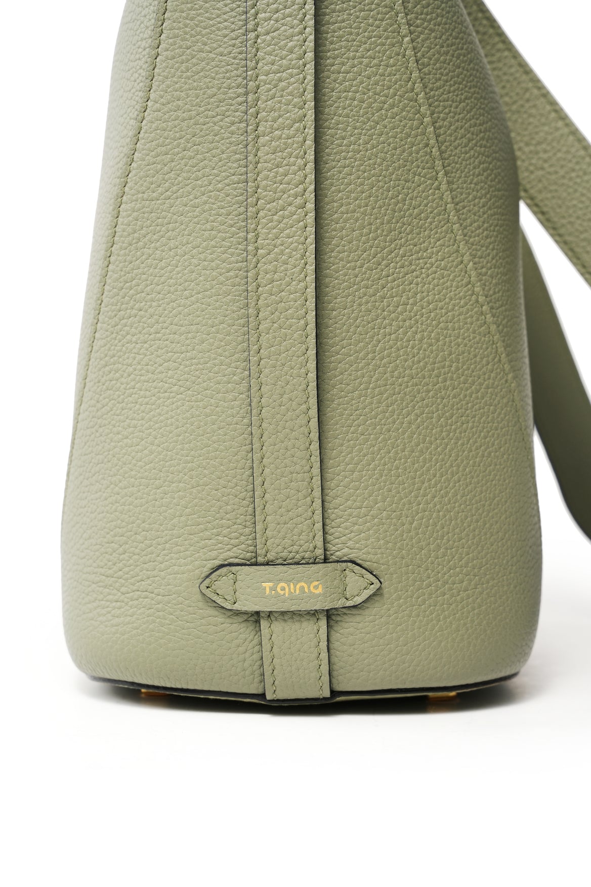 Handmade Leather Shoulder Bucket Bag