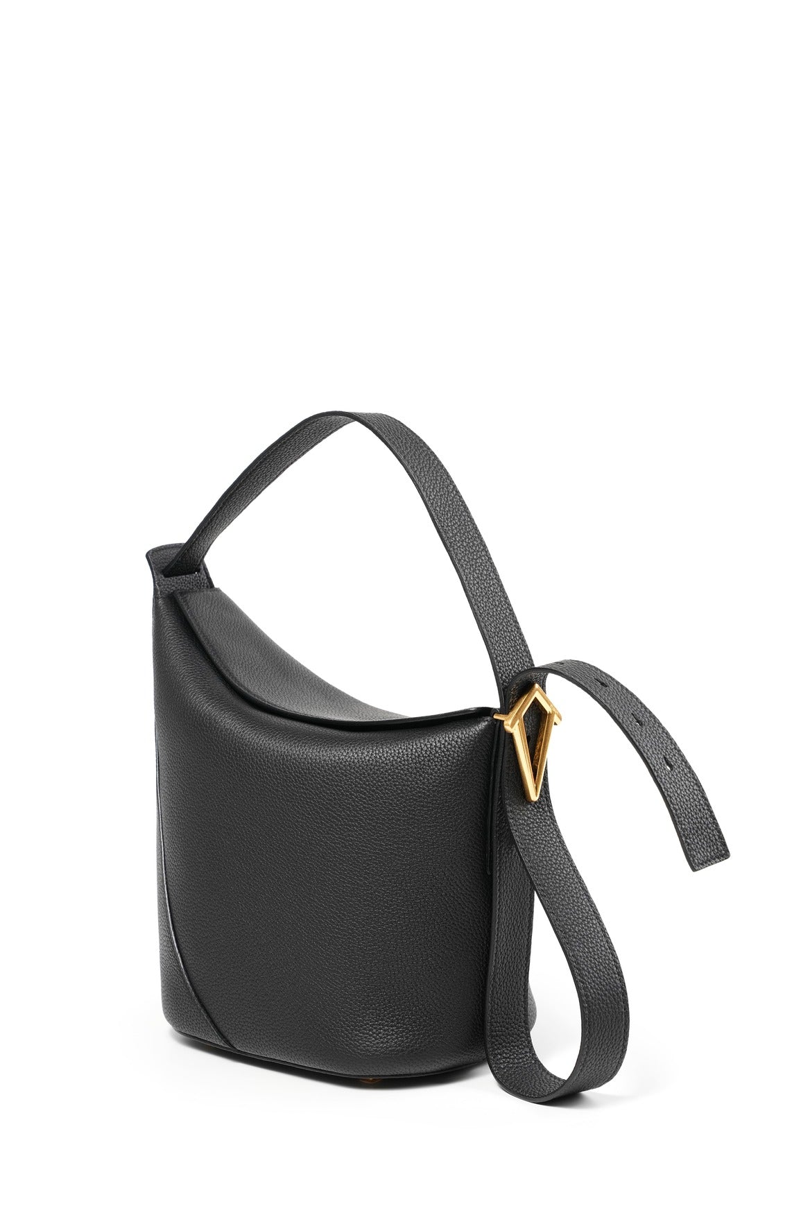 Handmade Leather Shoulder Bucket Bag