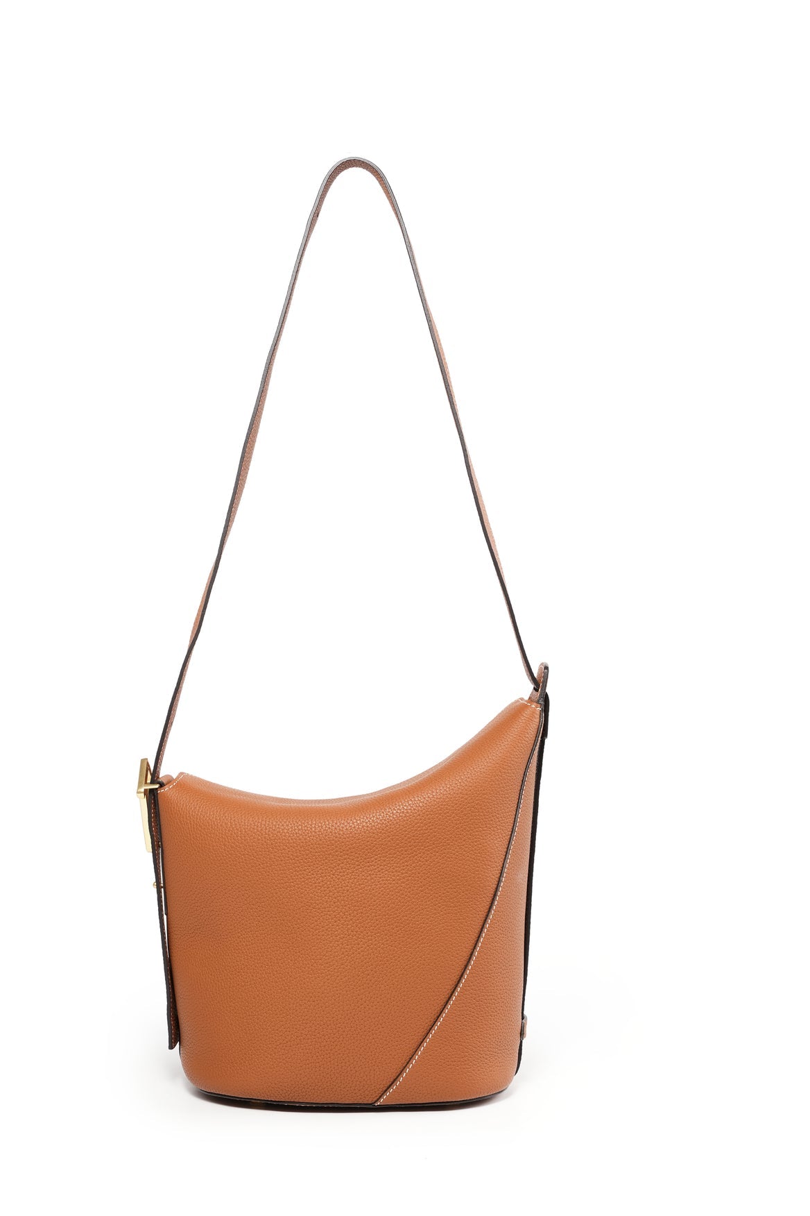 Handmade Leather Shoulder Bucket Bag