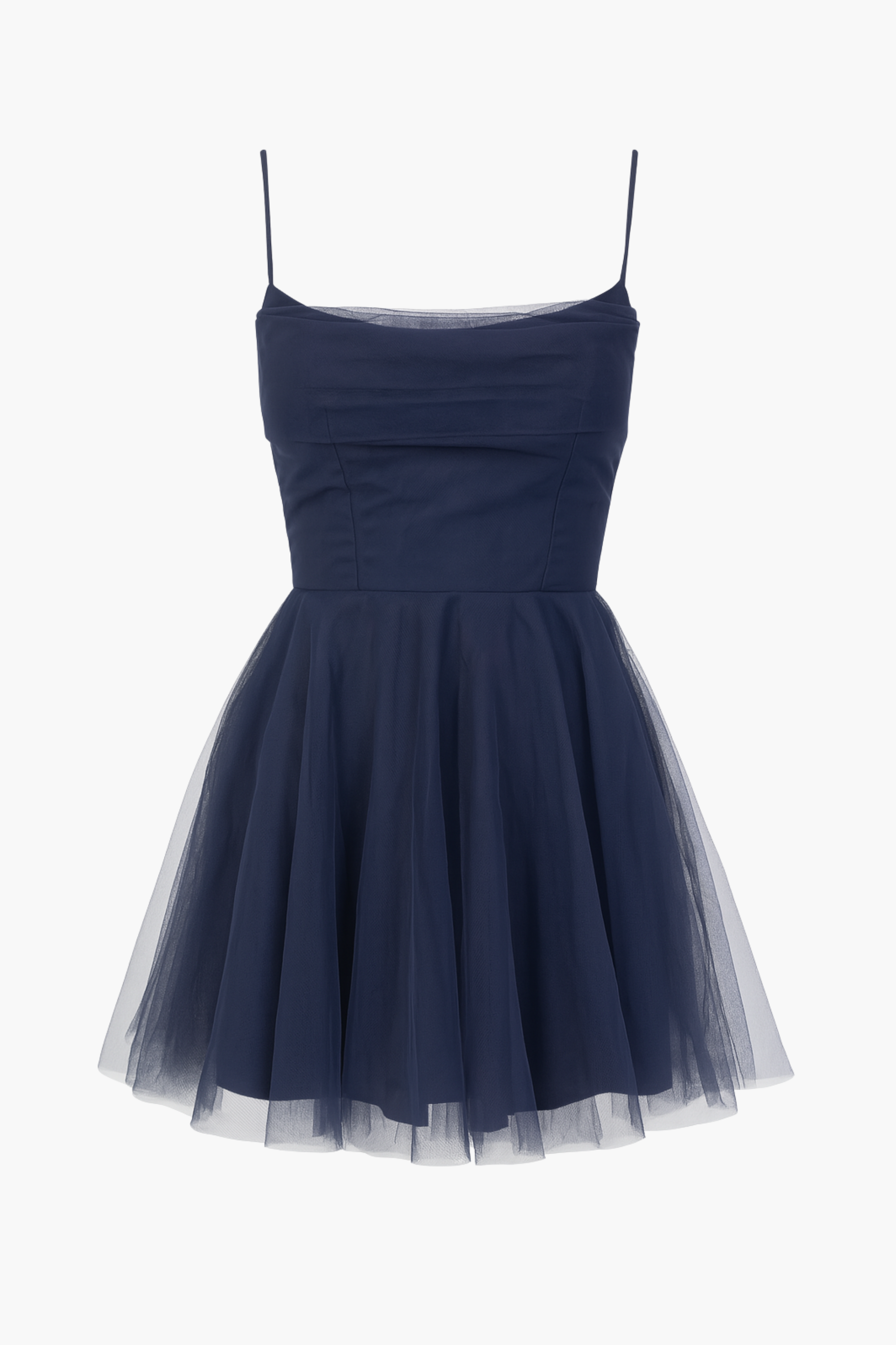 Andreina Tulle Flare Mini Dress