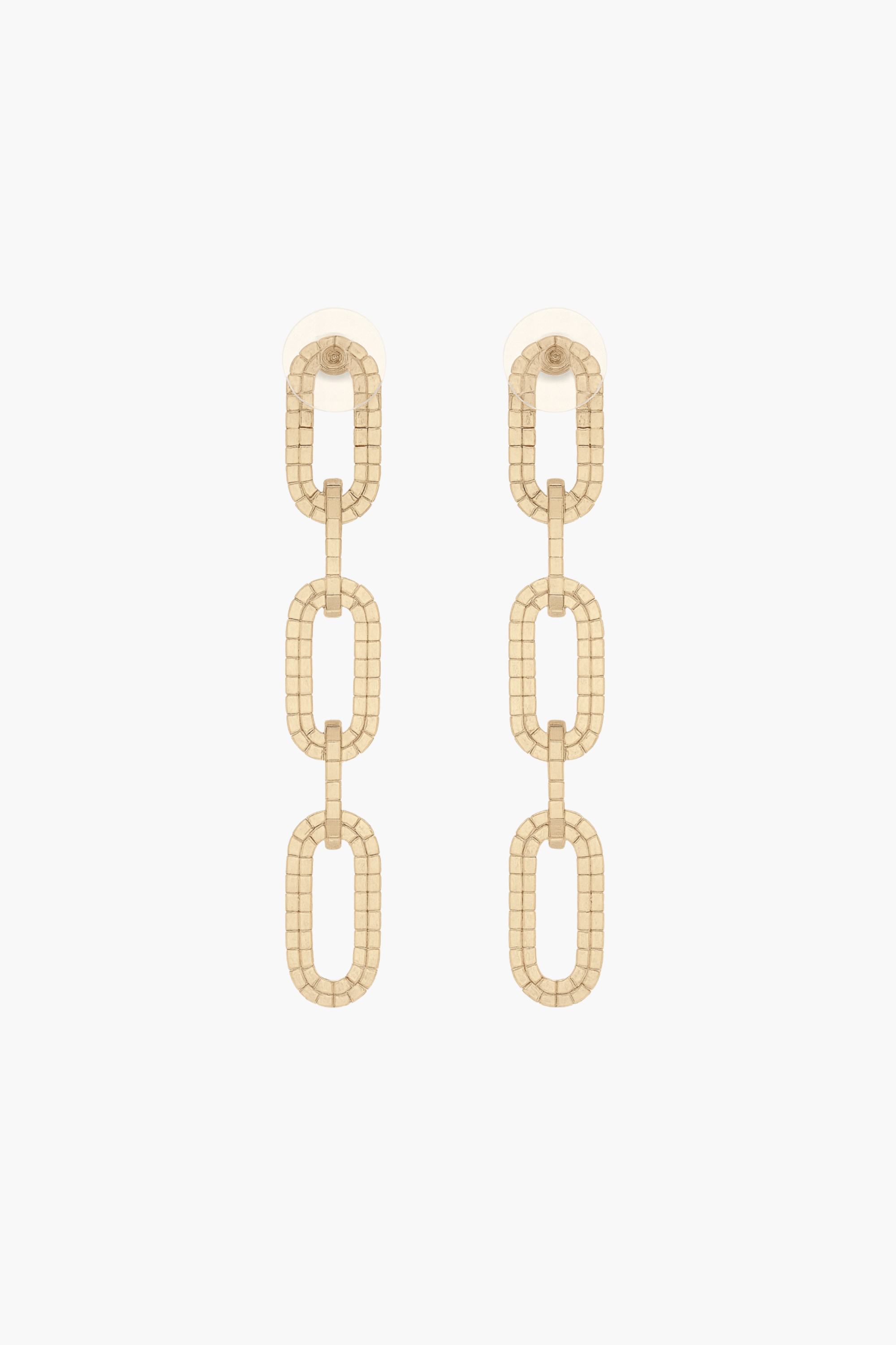 Rhinestone Chain Link Earrings