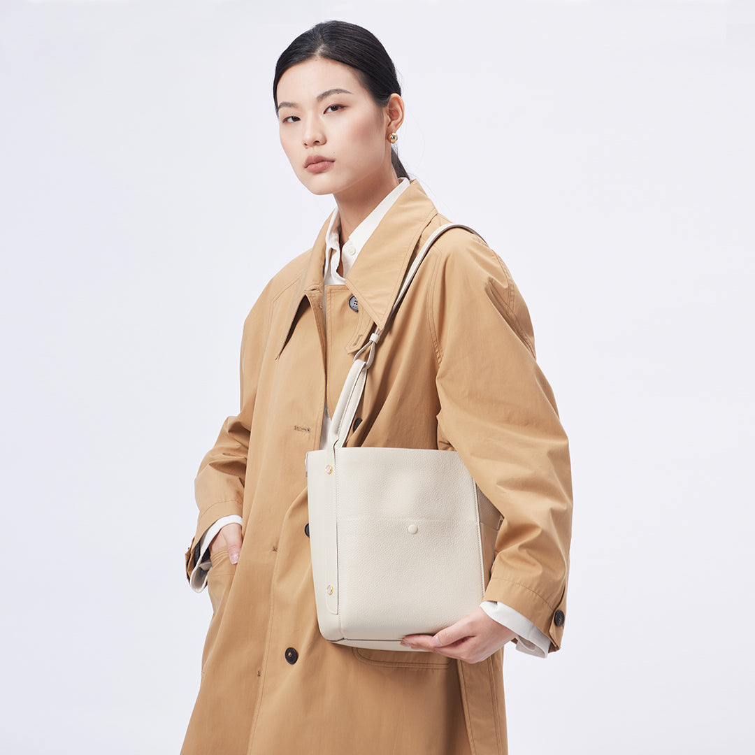 Handmade Leather Tote Bag - Large Size