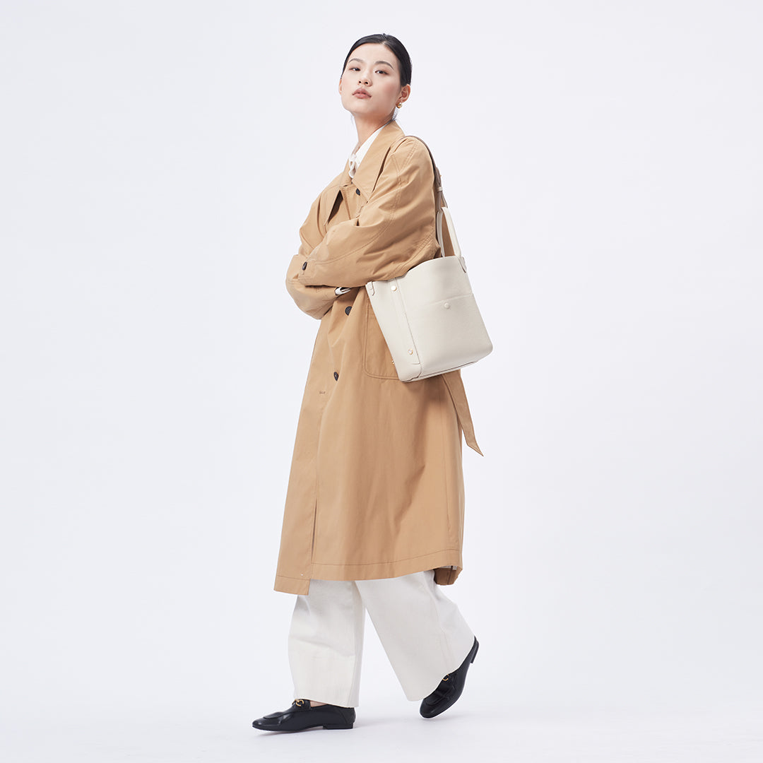 Handmade Leather Tote Bag - Large Size