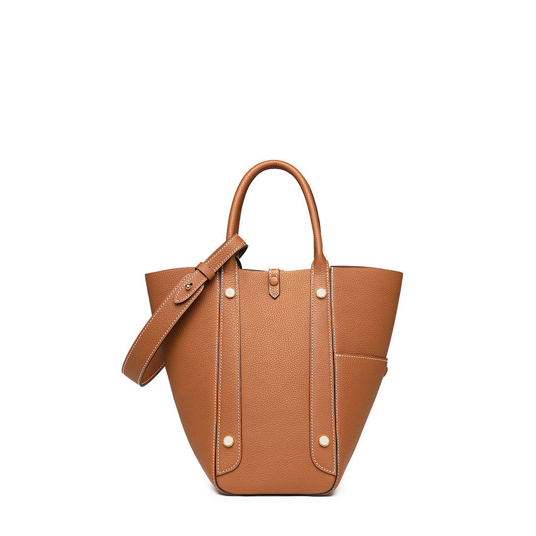 Handmade Leather Tote Bag - Large Size
