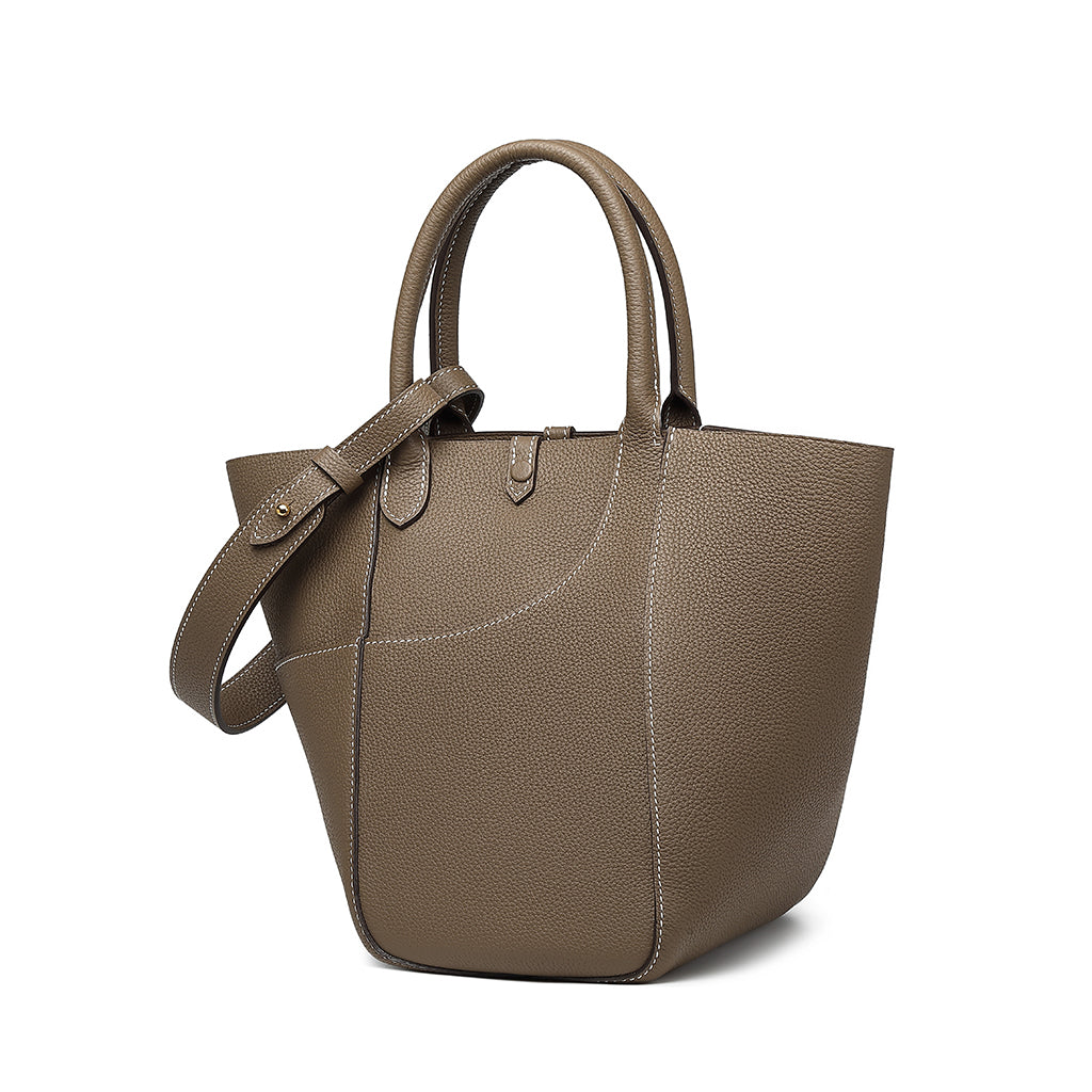 Handmade Leather Tote Bag - Large Size