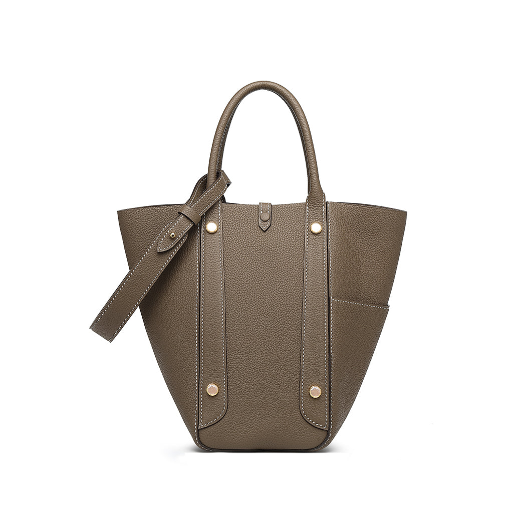 Handmade Leather Tote Bag - Large Size
