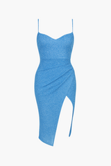 Tinsley Tulip Hem Shimmer Midi Dress