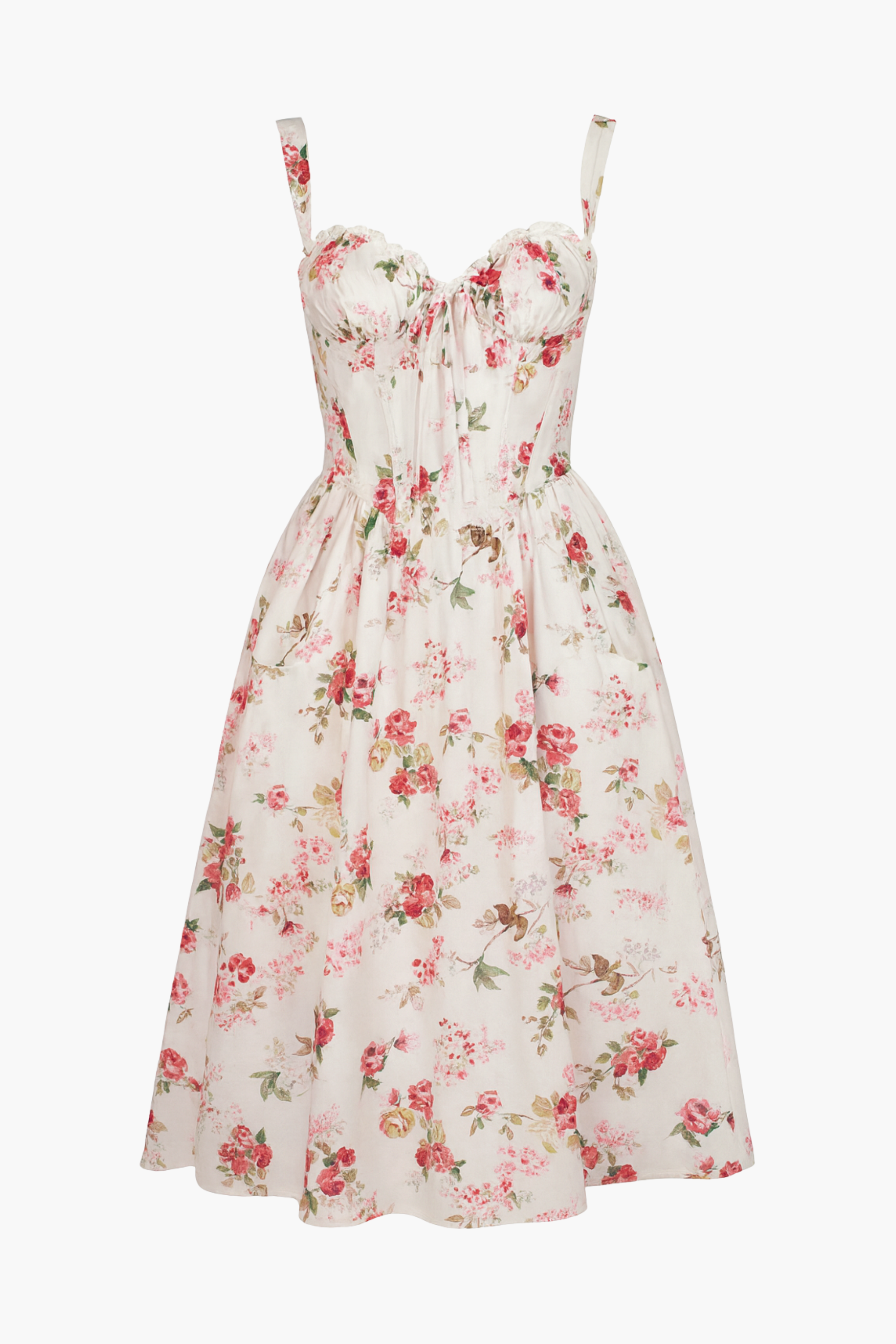 Amelina Floral Midi Dress