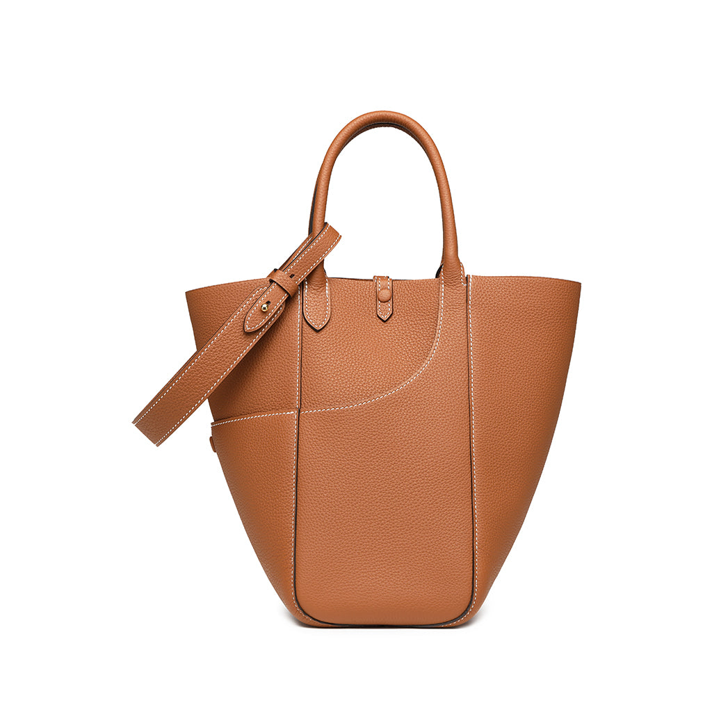Handmade Leather Tote Bag - Large Size